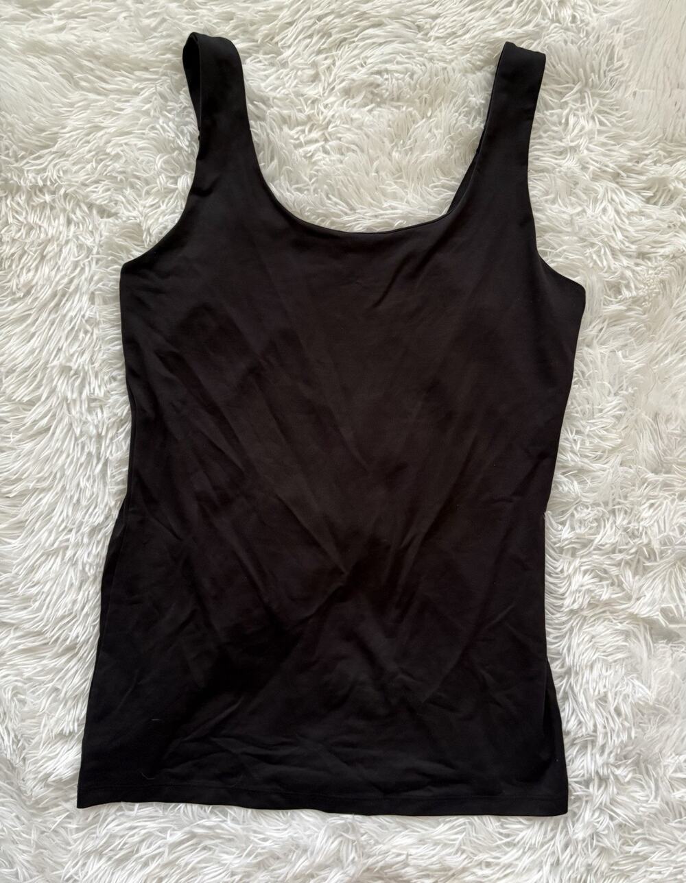 Merona Women’s M Black Lined Tank. Exc. Material Blend. Pretty, Comfortable